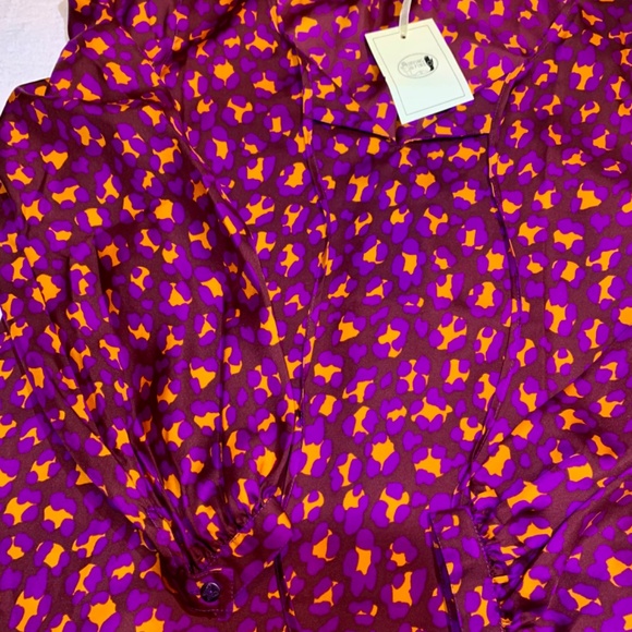 NWT Irving & Fine Silk Blouse size L - Picture 2 of 7